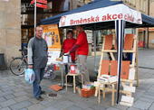 dobrovolníci na Panské ulici v Brně